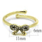 Silver Jewelry Rings Solid Gold Ring LO4042 Flash Gold Brass Ring with Top Grade Crystal Alamode Fashion Jewelry Outlet