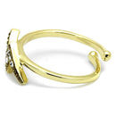 Silver Jewelry Rings Solid Gold Ring LO4048 Flash Gold Brass Ring with Top Grade Crystal Alamode Fashion Jewelry Outlet