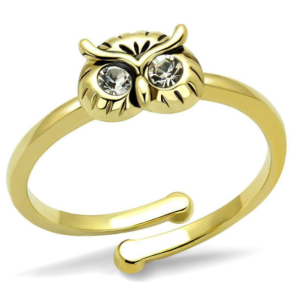 Silver Jewelry Rings Solid Gold Ring LO4050 Flash Gold Brass Ring with Top Grade Crystal Alamode Fashion Jewelry Outlet