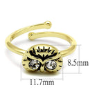 Silver Jewelry Rings Solid Gold Ring LO4050 Flash Gold Brass Ring with Top Grade Crystal Alamode Fashion Jewelry Outlet