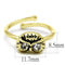 Silver Jewelry Rings Solid Gold Ring LO4050 Flash Gold Brass Ring with Top Grade Crystal Alamode Fashion Jewelry Outlet