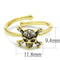 Silver Jewelry Rings Solid Gold Ring LO4056 Flash Gold Brass Ring with Top Grade Crystal Alamode Fashion Jewelry Outlet