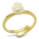 Silver Jewelry Rings Solid Gold Ring LO4057 Flash Gold Brass Ring with Synthetic Alamode Fashion Jewelry Outlet