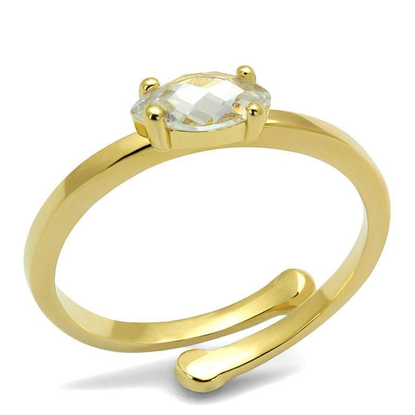 Silver Jewelry Rings Solid Gold Ring LO4067 Flash Gold Brass Ring with AAA Grade CZ Alamode Fashion Jewelry Outlet