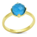 Silver Jewelry Rings Solid Gold Ring LO4073 Flash Gold Brass Ring with Synthetic Alamode Fashion Jewelry Outlet