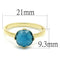 Silver Jewelry Rings Solid Gold Ring LO4073 Flash Gold Brass Ring with Synthetic Alamode Fashion Jewelry Outlet