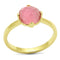 Silver Jewelry Rings Solid Gold Ring LO4075 Flash Gold Brass Ring with Synthetic in Rose Alamode Fashion Jewelry Outlet