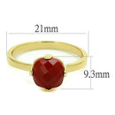 Silver Jewelry Rings Solid Gold Ring LO4077 Flash Gold Brass Ring with Synthetic in Siam Alamode Fashion Jewelry Outlet