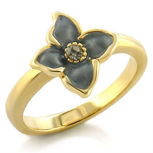 Silver Jewelry Rings Solid Gold Ring LO518 Gold White Metal Ring with Top Grade Crystal Alamode Fashion Jewelry Outlet