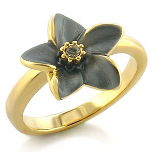 Silver Jewelry Rings Solid Gold Ring LO520 Gold White Metal Ring with Top Grade Crystal Alamode Fashion Jewelry Outlet