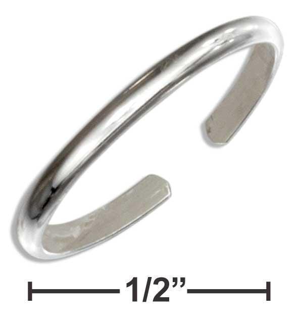 Silver Jewelry Rings Sterling Silver 1.5MM Plain Band Toe Ring JadeMoghul Inc.