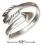 Silver Jewelry Rings Sterling Silver Adjustable Arrow Bypass Ring JadeMoghul Inc.
