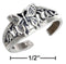 Silver Jewelry Rings STERLING SILVER ANTIQUED BUTTERFLY TOE RING JadeMoghul