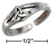 Silver Jewelry Rings Sterling Silver Antiqued Celtic Trinity Knot Toe Ring JadeMoghul Inc.