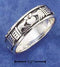 Silver Jewelry Rings Sterling Silver Claddagh Heart In Hands Band Ring JadeMoghul Inc.