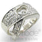 Sterling Silver Cubic Zirconia Ring 34114 - 925 Sterling Silver Ring with Crystal