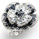 Sterling Silver Cubic Zirconia Ring 34432 - 925 Sterling Silver Ring
