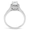 Sterling Silver Cubic Zirconia Ring 3W1386 Rhodium 925 Sterling Silver Ring