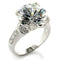 Silver Jewelry Rings Sterling Silver Cubic Zirconia Ring 49706 - 925 Sterling Silver Ring Alamode Fashion Jewelry Outlet