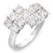 Silver Jewelry Rings Sterling Silver Cubic Zirconia Ring 50117 - 925 Sterling Silver Ring Alamode Fashion Jewelry Outlet