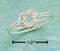 Silver Jewelry Rings Sterling Silver Double Wire Love Knot Ring JadeMoghul Inc.