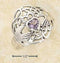 Silver Jewelry Rings Sterling Silver Heart Shaped Amethyst Claddagh Ring JadeMoghul Inc.
