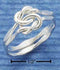 Silver Jewelry Rings Sterling Silver Heavy Gauge Double Love Knot Ring JadeMoghul Inc.