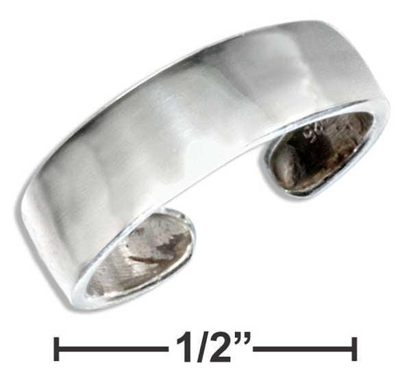 Silver Jewelry Rings Sterling Silver High Polish Flat Toe Ring JadeMoghul Inc.