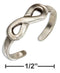 Silver Jewelry Rings Sterling Silver Infinity Knot Toe Ring JadeMoghul