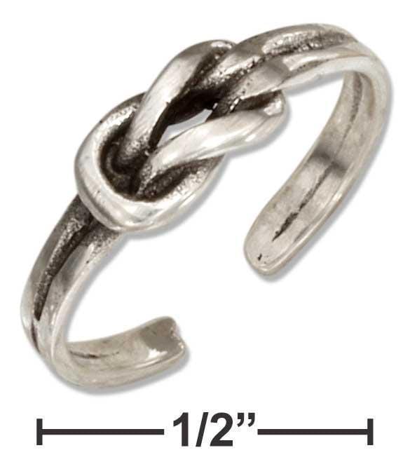 Silver Jewelry Rings Sterling Silver Infinity Love Knot Toe Ring JadeMoghul Inc.