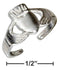 Silver Jewelry Rings STERLING SILVER IRISH CLADDAGH TOE RING JadeMoghul