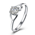 Silver Jewelry Rings Sterling Silver Jewelry Women Good Quality Zircon Wedding Ring TIY