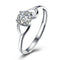 Silver Jewelry Rings Sterling Silver Jewelry Women Good Quality Zircon Wedding Ring TIY