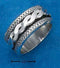 Silver Jewelry Rings Sterling Silver Mens Antiqued Worry Ring With Twisted Spinning Band JadeMoghul Inc.