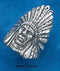 Silver Jewelry Rings Sterling Silver Mens Indian Head Ring JadeMoghul Inc.