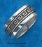 Silver Jewelry Rings Sterling Silver Mens Worry Ring With Greek Key Spinning Band JadeMoghul Inc.