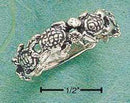 Silver Jewelry Rings Sterling Silver Multiple Turtles Band Ring JadeMoghul Inc.