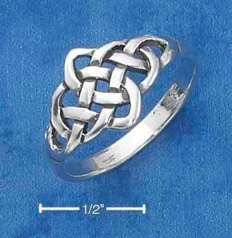 Silver Jewelry Rings Sterling Silver Open Celtic Knot Ring JadeMoghul Inc.