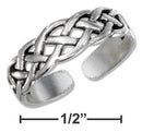 Silver Jewelry Rings Sterling Silver Open Celtic Weave Toe Ring JadeMoghul Inc.