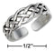 Silver Jewelry Rings Sterling Silver Open Celtic Weave Toe Ring JadeMoghul Inc.