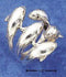 Silver Jewelry Rings Sterling Silver Pod Of Dolphins Ring JadeMoghul Inc.
