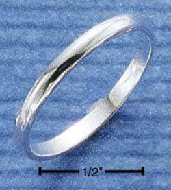 Silver Jewelry Rings Sterling Silver Ring:  2mm High Polish Wedding Band Ring JadeMoghul