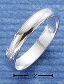 Silver Jewelry Rings Sterling Silver Ring:  4MM High Polish Wedding Band Ring JadeMoghul Inc.