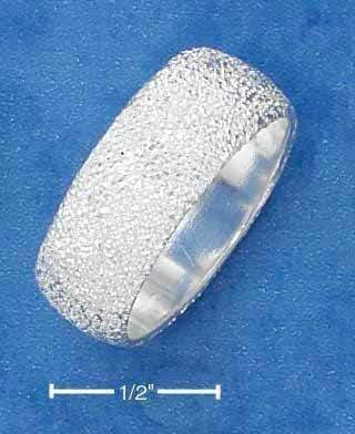 Silver Jewelry Rings Sterling Silver Ring:  8MM Stardust Band Ring JadeMoghul Inc.