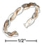 Silver Jewelry Rings Sterling Silver Ring:  And 12 Karat Gold Filled Lightweight Flattened Rope Toe Ring JadeMoghul Inc.