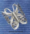 Silver Jewelry Rings Sterling Silver Ring:  Antiqued Butterfly Filigree Ring JadeMoghul