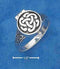 Silver Jewelry Rings Sterling Silver Ring:  Antiqued Celtic Knot Poison Ring JadeMoghul