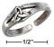 Silver Jewelry Rings Sterling Silver Ring:  Antiqued Celtic Trinity Knot Toe Ring JadeMoghul