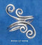 Silver Jewelry Rings Sterling Silver Ring:  Antiqued Double Scroll Bypass Ring JadeMoghul Inc.
