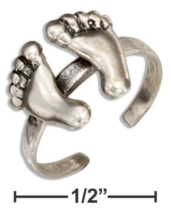 Silver Jewelry Rings Sterling Silver Ring:  Bare Feet Toe Ring JadeMoghul Inc.